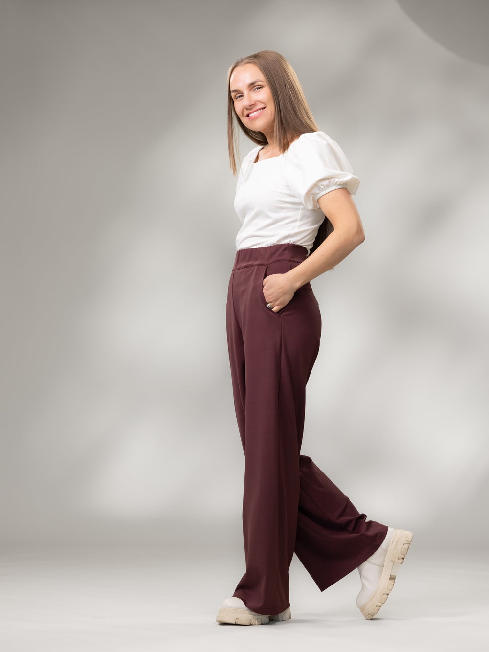 SWINGtrousers long (wine Ponte Roma)
