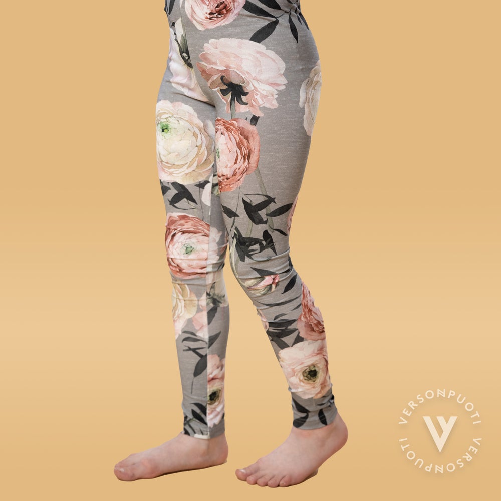 MUKAVAleggings (Jaloleinikki grey/rose tricot)