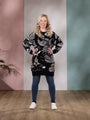 NEULEtunic (Sielulintu black / off white cotton)