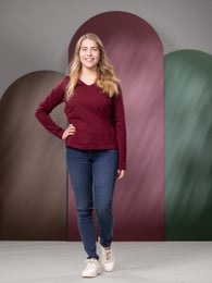 HELGAshirt (burgundy jersey)