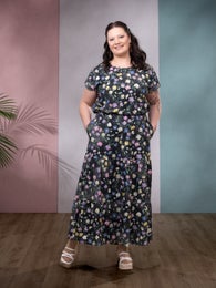 HERTTAskirt (Kahvilassa black / pastel jersey)