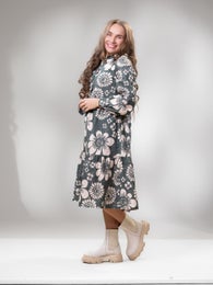 HERTTAdress (Kedolla kerran green / beige cotton)