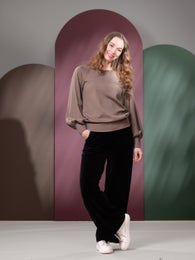 SWINGtrousers long (black velour)