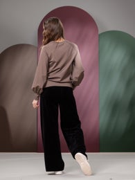 SWINGtrousers long (black velour)