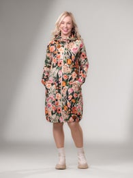 JEMMAjacket (Kukkaiskylpy orange / light beige stretch college)