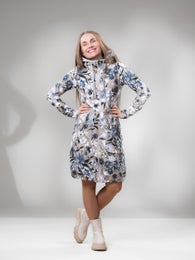 JEMMAjacket (Ritarinkannus light blue / greige stretch college)