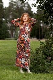 LEMPIdress (Tiikerinlilja orange / purple stretch college)