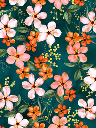 SANDRAshirt (Love you orange / petrol jersey)