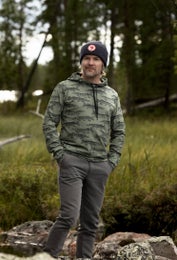 URHOhoodie (Hauki on kala green stretch college)