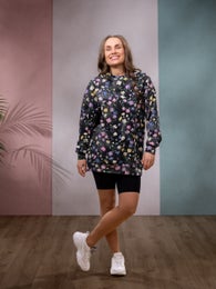 OVERSIZEcollege (Kahvilassa black / pastel stretch college)