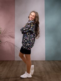 OVERSIZEcollege (Kahvilassa black / pastel stretch college)