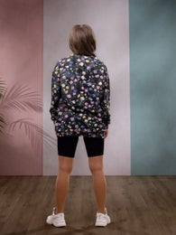 OVERSIZEcollege (Kahvilassa black / pastel stretch college)