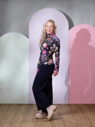 POOLOshirt (Kuningatarkukka ink / fuchsia jersey)