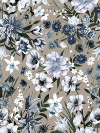 SLOWdress (Ritarinkannus light blue / greige stretch college)