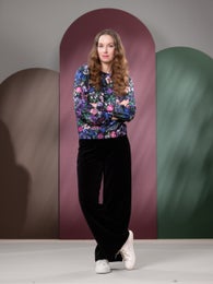 SAANAshirt (Rakkaudella black / blue / pink stretch college)