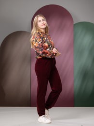 SAANAshirt (Tiikerinlilja orange / purple stretch college)