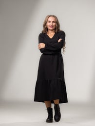 SANDRAdress (black Ponte Roma)