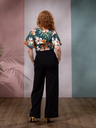 SANDRAshirt (Love you orange / petrol jersey)