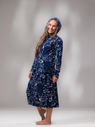 SAUNAtakki (Porojen poluilla blue stretch terry)