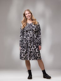 SILVIAdress ls (Kedolla kerran black / white jersey)