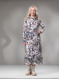 SLOWdress (Ritarinkannus light blue / greige stretch college)