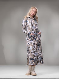 SLOWdress (Ritarinkannus light blue / greige stretch college)