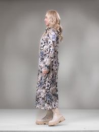 SLOWdress (Ritarinkannus light blue / greige stretch college)