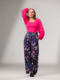 SWINGtrousers long (Rakkaudella black / blue / pink jersey)