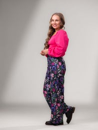 SWINGtrousers long (Rakkaudella black / blue / pink jersey)