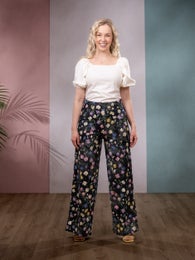 SWINGtrousers long (Kahvilassa black / pastel jersey)