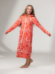 SAUNAtakki (Kukkaniitty coral stretch terry)