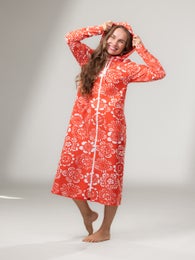 SAUNAtakki (Kukkaniitty coral stretch terry)