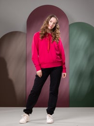 TUNTURIhoodie (wild rose stretch college)