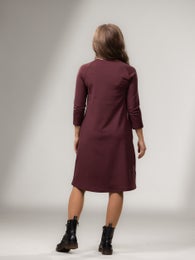 VERSOdress (burgundy Ponte Roma)