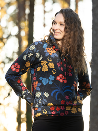 TUNTURIhoodie (M&ouml;kill&auml; black / red / blue stretch college)