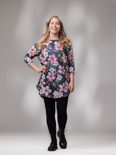 AAVAtunic (Love you blue / light pink jersey)