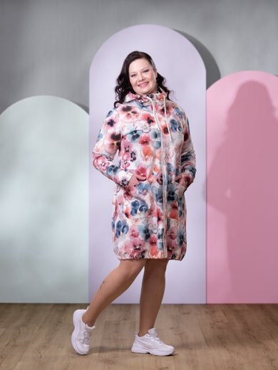 JEMMAjacket (Orvokki white / rose / blue stretch college)