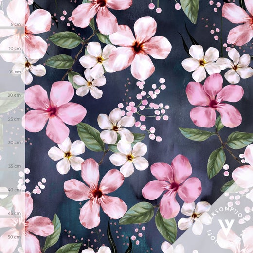 Love you (blue / light pink) stretch college 280g