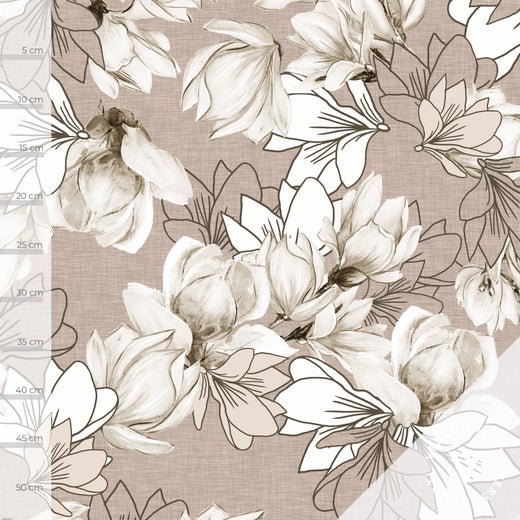 Magnolia (sand) digitricot, fabric piece