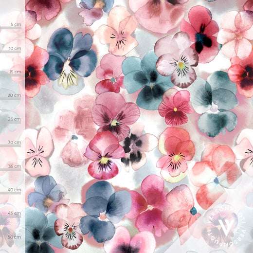 Orvokki (white / rose / blue) stretch college