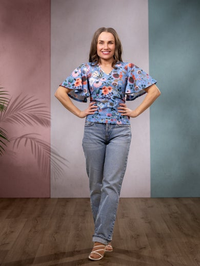 SANDRAshirt (Ihastus blue jersey)