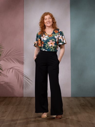 SANDRAshirt (Love you orange / petrol jersey)