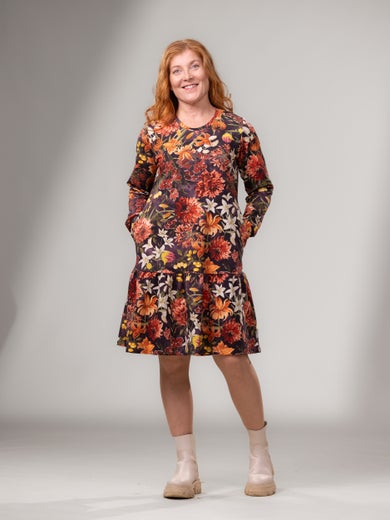 SELMAdress (Tiikerinlilja orange / purple stretch college)