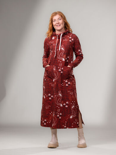 SLOWdress (Tulikettu red stretch college)