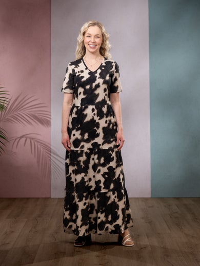 SUVIdress maxi (Kaiku brown / sand jersey)