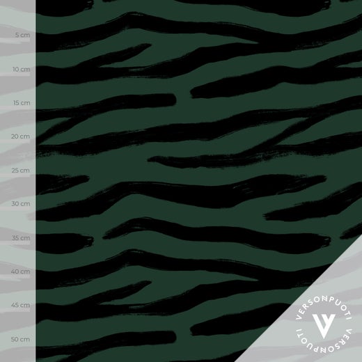 Savanni (green / black) digitricot, fabric piece