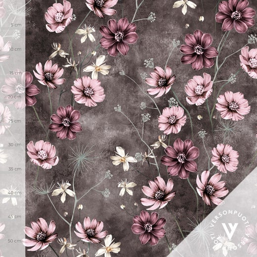 Suklaakosmos  (brown / rose) stretch college 280g