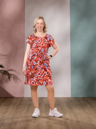 TUULIdress (Rakkaudella red / blue / white jersey)