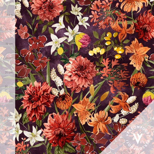 Tiikerinlilja (orange / purple) stretch college 280g