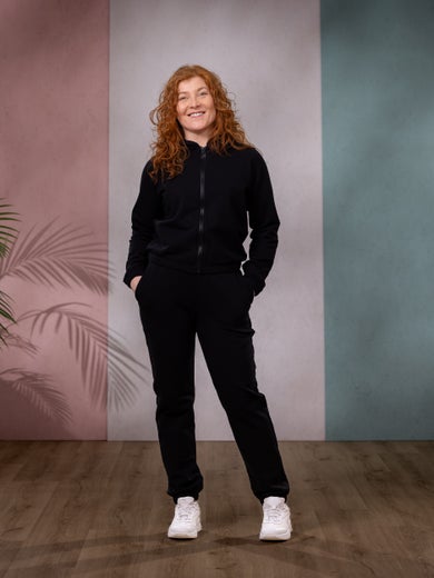 UNNAjacket (black brushed stretch college)